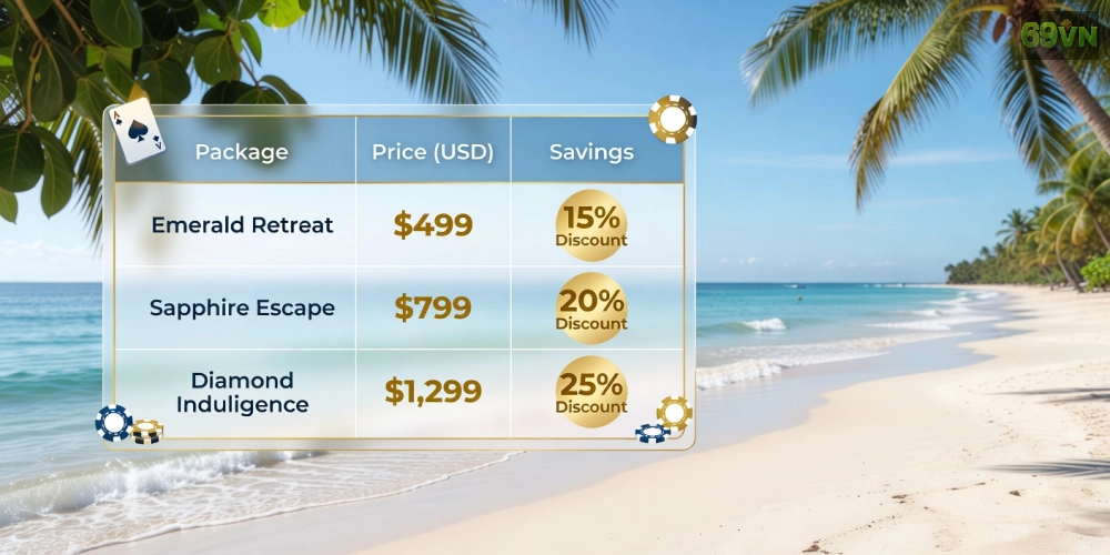 Bảng giá dịch vụ Corona Resort & Casino Phú Quốc cập nhật mới nhất năm 2025 với ưu đãi hấp dẫn